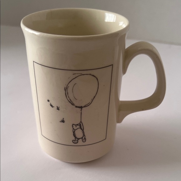 Disney Cream Mug with Winnie the Pooh and Balloon Sketch - Picture 3 of 7